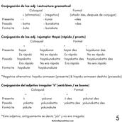 Adjetivos en japonés 5